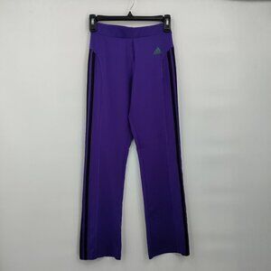 Adidas Climate Stripes Stretch Mid-Rise Yoga Ankle Sweat Pants Medium Womens